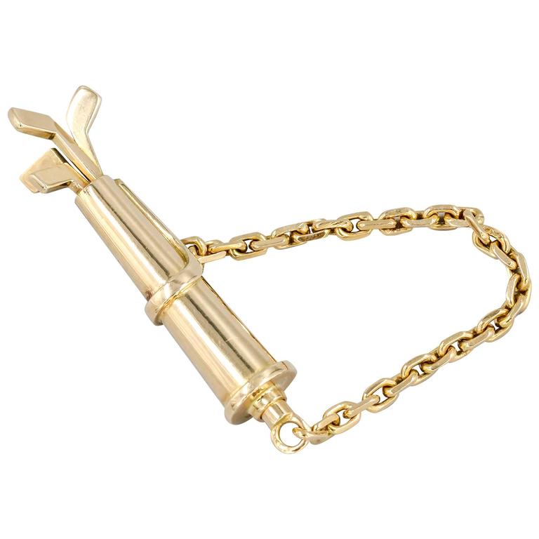 Cartier Gold Golf Clubs Key Chain For Sale at 1stDibs golf club