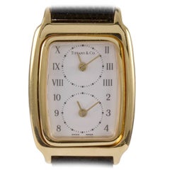 Tiffany & Co. Lady's Yellow Gold Dual Time Zone Quartz Wristwatch