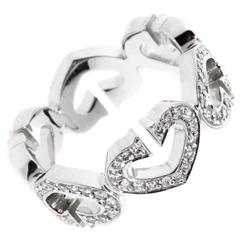 Cartier C Heart of Cartier Diamond Gold Eternity Band Ring