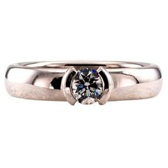 Tiffany & Co. Etoile Diamond Platinum Solitaire Ring
