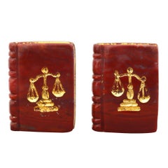 Used  Michael Kanners  Carved Stone Legal Book Cufflinks