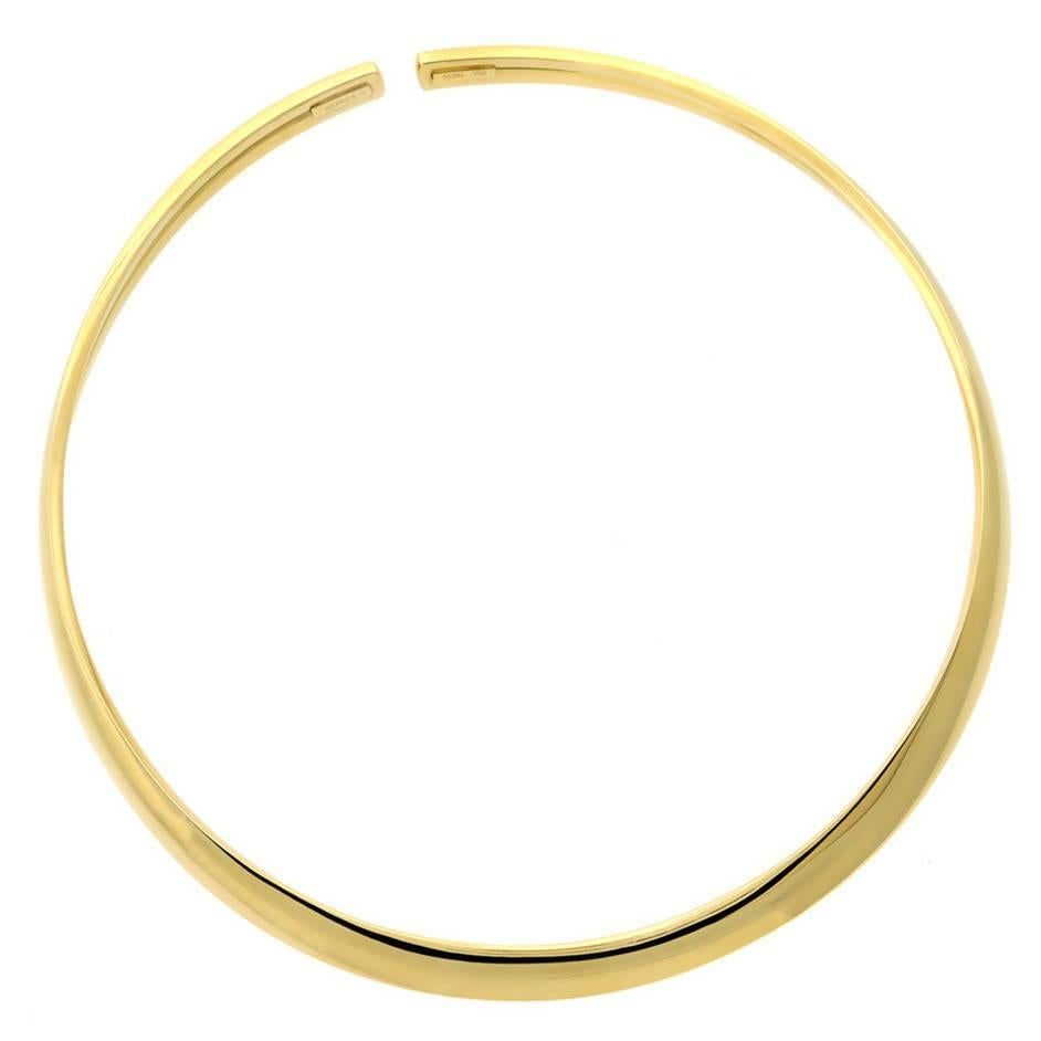 Hermes Gold Choker Necklace
