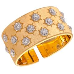 Buccellati Diamond Gold Cuff Bracelet 4