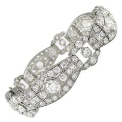 Maurice Tishman Art Deco Diamond Platinum Bracelet 6