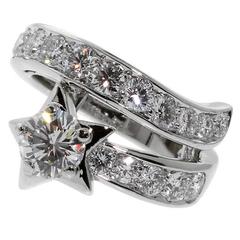 Chanel Comete Diamond Platinum Ring