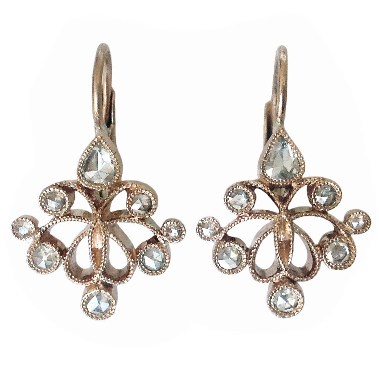 Retro Gold Basket Earrings