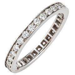 Cartier Platinum Diamond Eternity Band 7