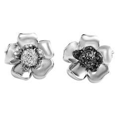 de Grisogono Fleurs Multi Diamond Gold Earrings