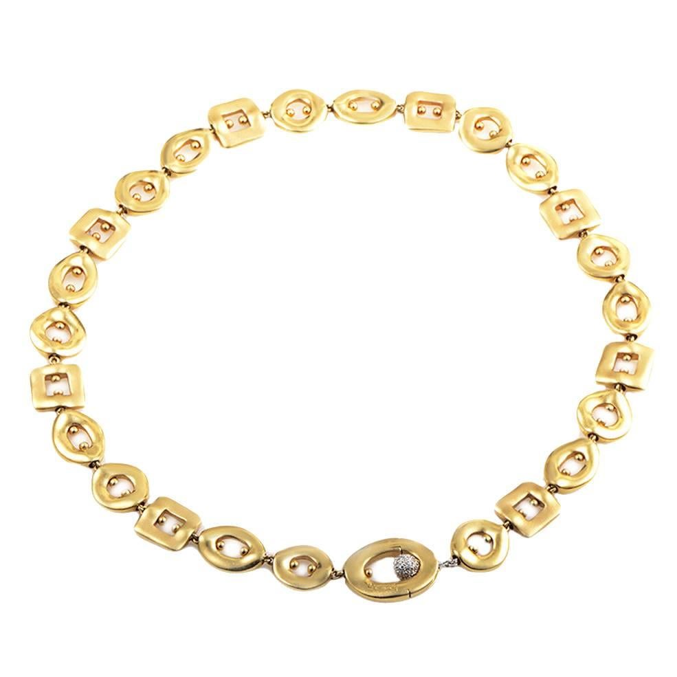 Pomellato Diamond Two Color Gold Choker Necklace