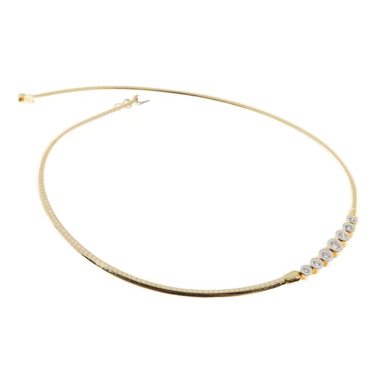 3mm Domed Omega Necklace main image 0