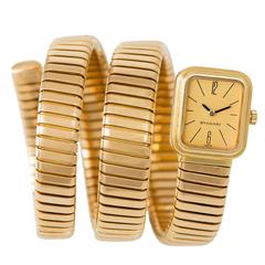 Bulgari Ladies Yellow Gold Serpenti Tubogas Wristwatch 2