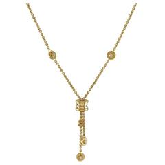 Bulgari B Zero One Diamond Gold Lariat Necklace