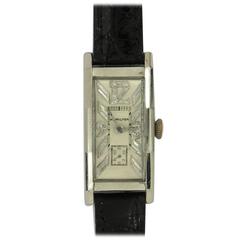 Vintage Hamilton Palladium Diamond Curvex Wristwatch