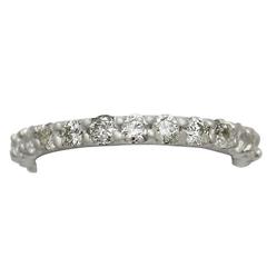 1950s 1.00 Carat Diamond and Platinum Full Eternity Ring- Size 6 3/4