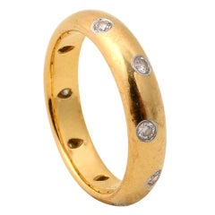 Tiffany & Co. Etoile Diamond Gold Band Ring