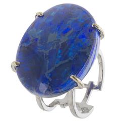 Australian Lightning Ridge Opal Gold Ring