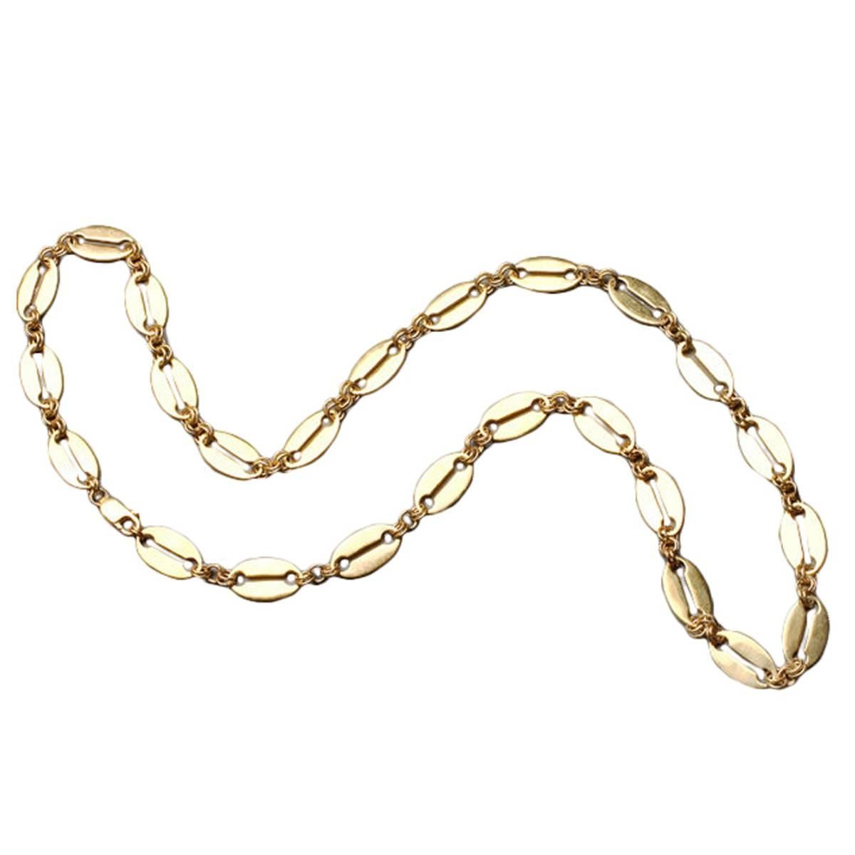 Gilded Oval Link Chain by Marie Betteley, Only One Left