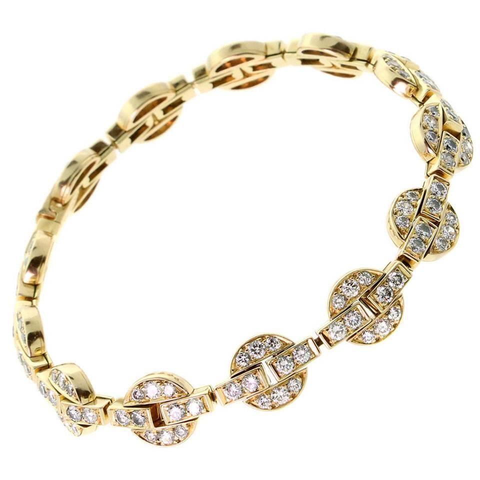 Cartier Himalia Diamond Gold Bracelet
