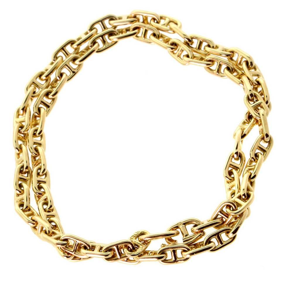 Hermes Gold Choker Necklace