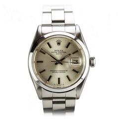Vintage Rolex Stainless Steel Oyster Perpetual Date Wristwatch Ref 1500