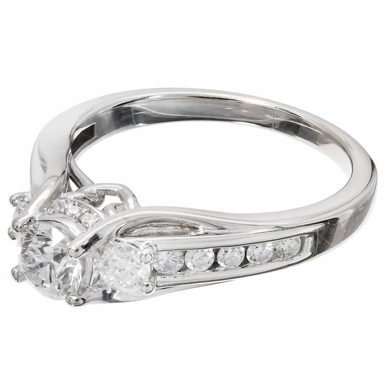 46 Carat Queen Crown Diamond Gold Engagement Ring For At 1stdibs 46 Carat Queen Crown Diamond Gold Engagement Ring For