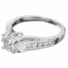 .46 Carat Queen Crown Diamond Gold Engagement Ring 2
