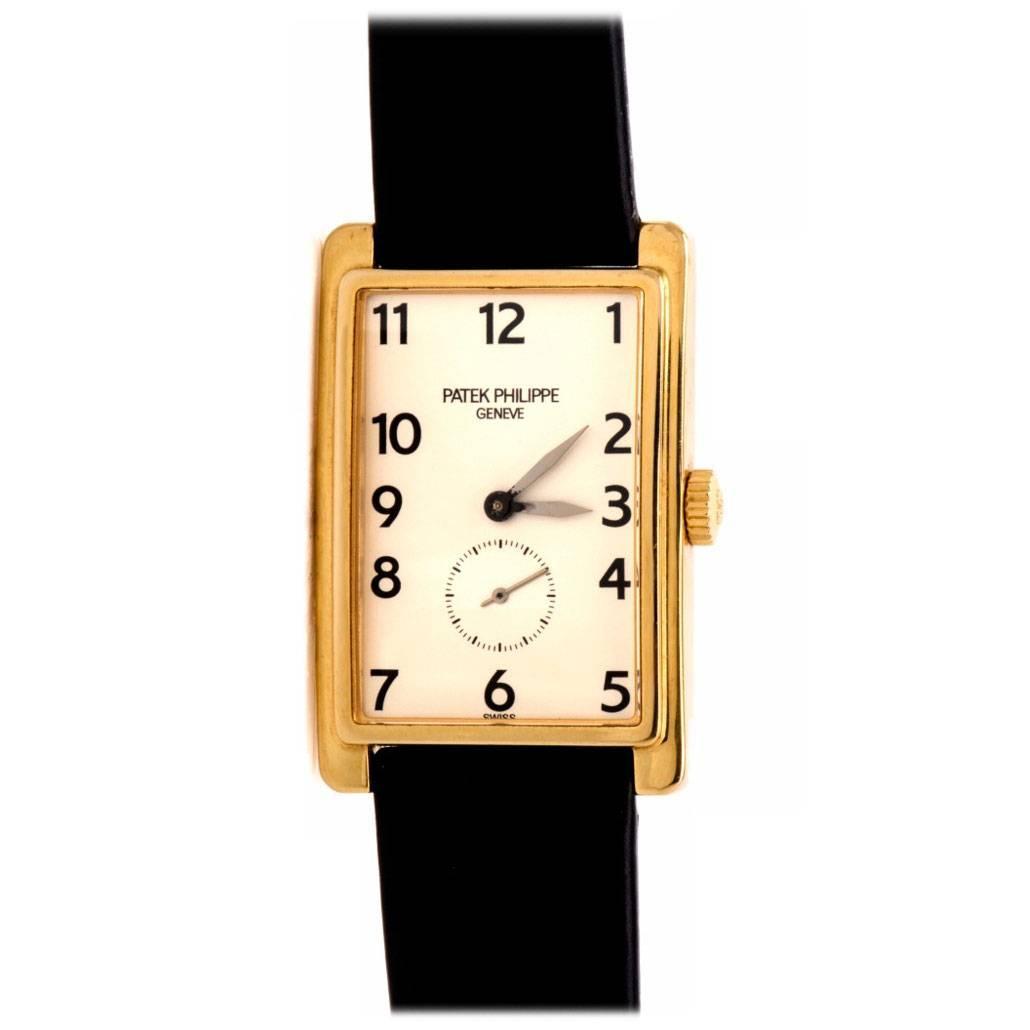Patek Philippe Yellow Gold Gondolo Wristwatch Ref 5009 For Sale at 1stdibs