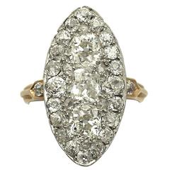 2.53Ct Diamond and 18k Yellow Gold Dress Ring – Antique Circa 1900