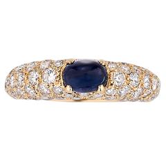 Retro Cartier Cabochon Sapphire Ring
