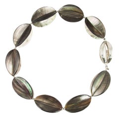 Collier d'étoiles de fruits en argent sterling en forme de coquillage