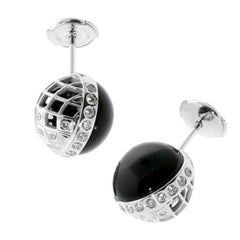 Carrera y Carrera Boucles d'oreilles en or, onyx et diamants