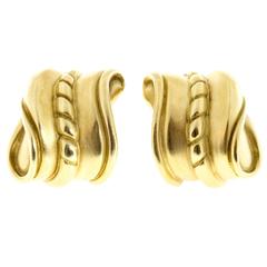 Kieselstein Cord Gold Clip Post Earrings 4