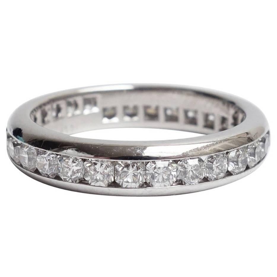 Tiffany & Co. Lucida Diamond Platinum Eternity Band Ring