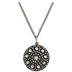 Rose Diamond Cluster Pendant 6