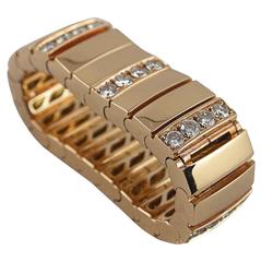 Jona Diamond Gold Flexible Band Ring 10