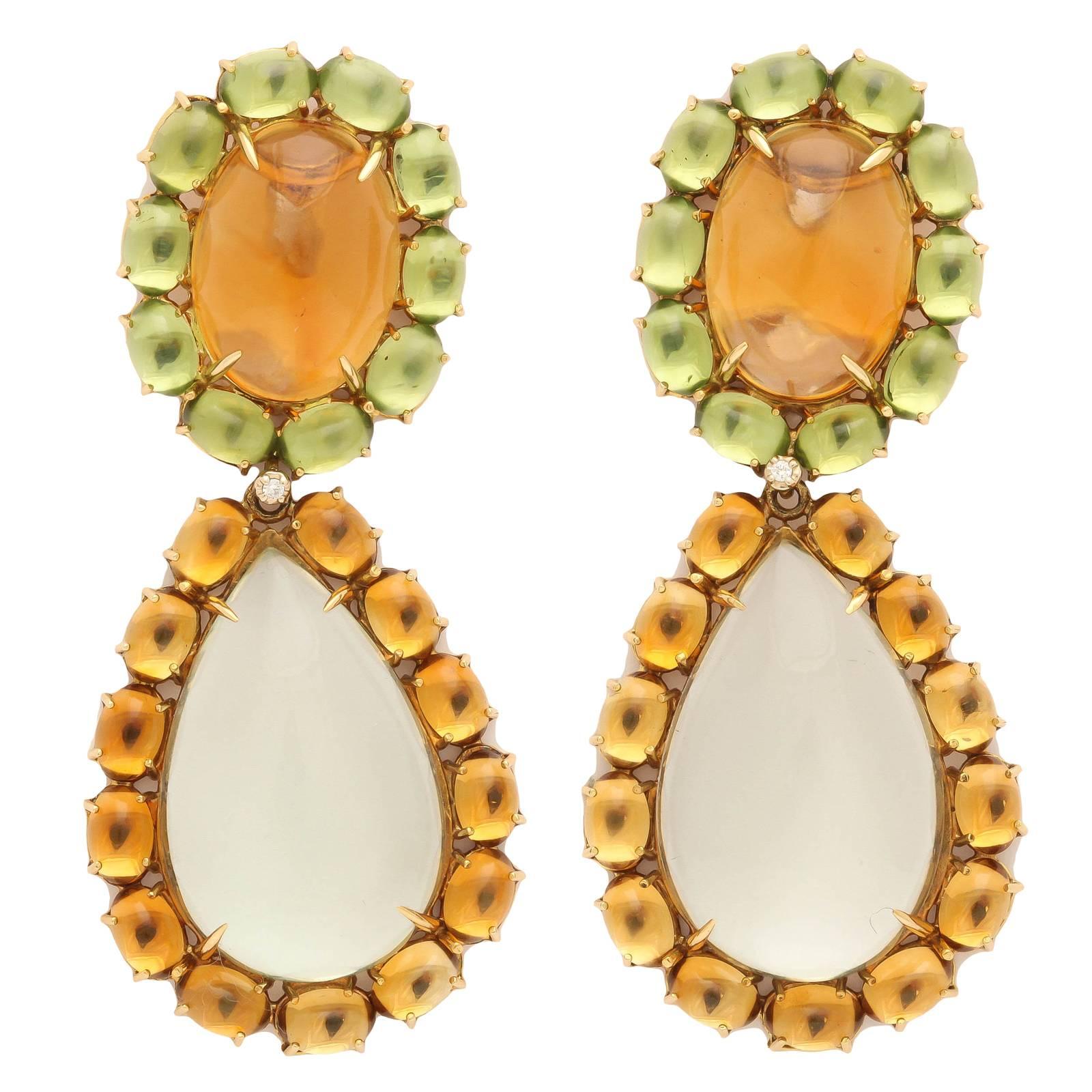 Faraone Mennella Couture Drop Earrings For Sale