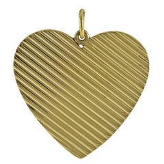 Big Beautiful Gold Heart Charm/Pendant