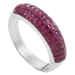 Damiani Ruby White Gold Band Ring