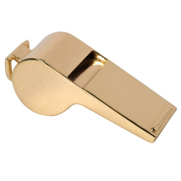 Cartier 1950s  Gold Whistle Pendant For Sale