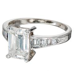 Diamond White Gold Platinum Engagement Ring
