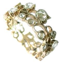 Dalben Lily of the Valley Diamond Gold Band Ring 1