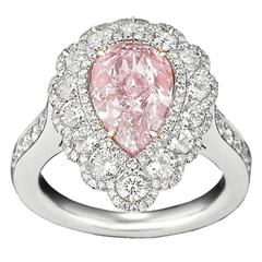 2.58 Carat Fancy Pink Diamond Ring 1