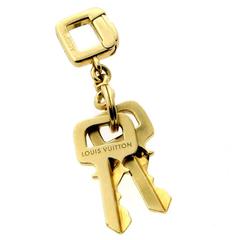 Louis Vuitton Gold Key Charm Pendant