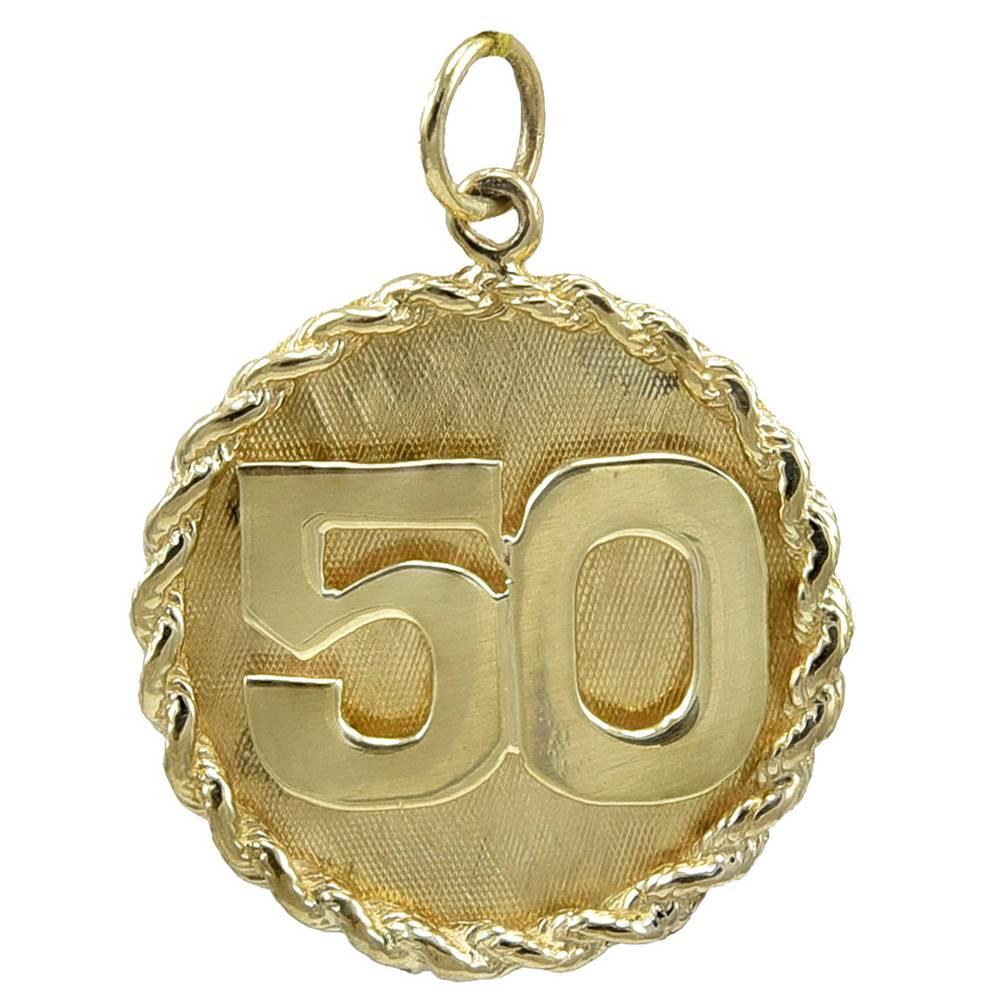 50 Gold Charm For Sale