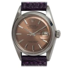 Rolex Stainless Steel Datejust Wristwatch Ref 1603