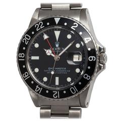 Rolex Stainless Steel GMT Wristwatch Ref 16750