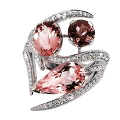 Shaun Leane Morganite Pink Tourmaline Diamond Gold Aurora Ring