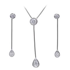 Van Cleef & Arpels Diamond Necklace and Earring Set