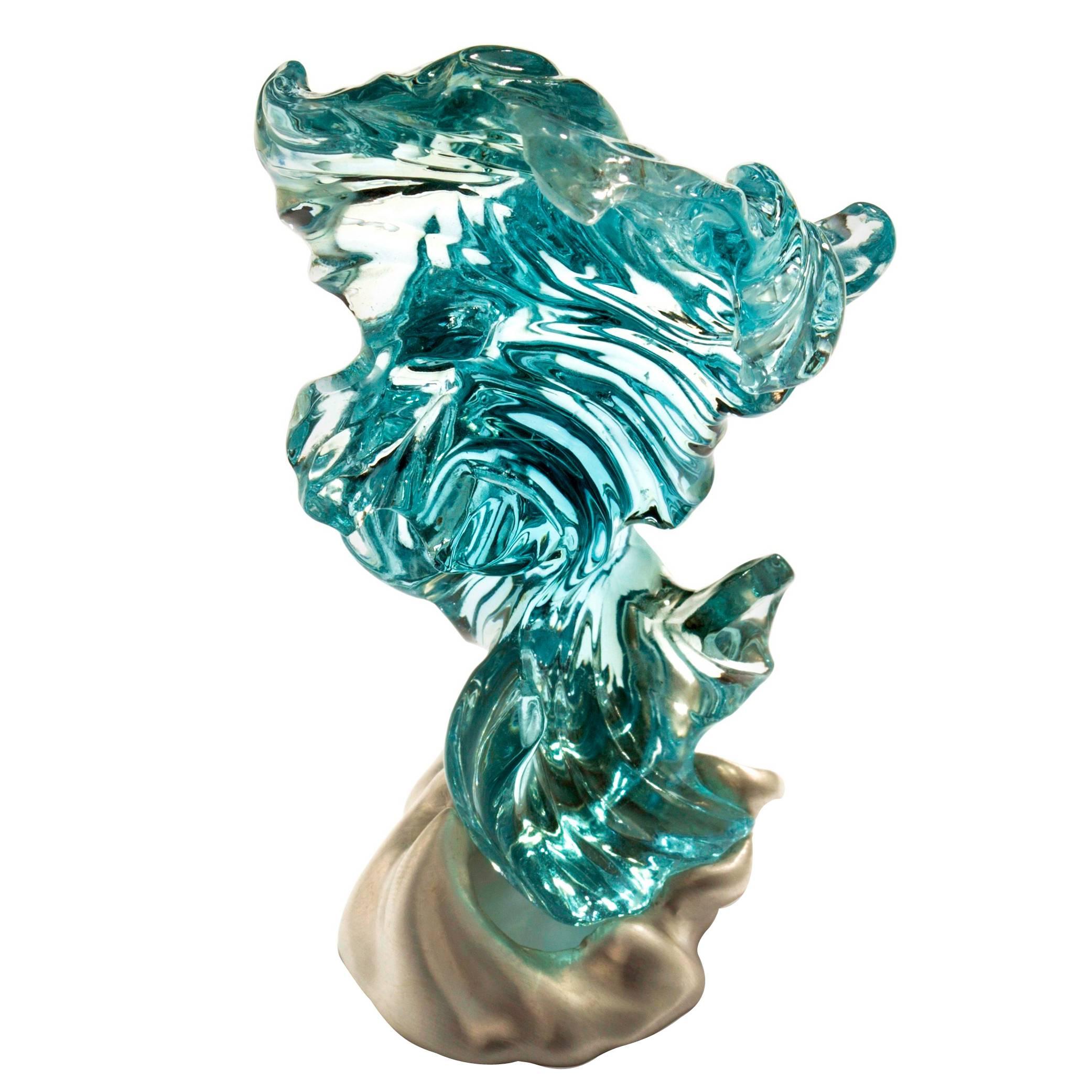 Naomi Sarna Topaz Silver Carving Objet Vertu For Sale