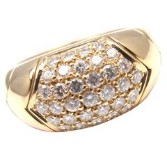 Vintage Bulgari Diamond Gold Band Ring